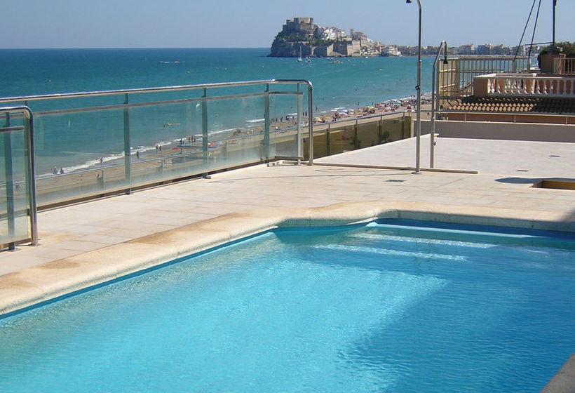 Apartamento Con Aire Acondicionado En 1ª Linea De Playa Edificio Moli De Vent Пеньискола Экстерьер фото